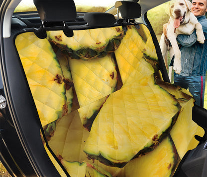 Pineapple Slices Print Pet Car Back Seat Cover