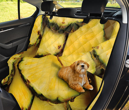 Pineapple Slices Print Pet Car Back Seat Cover