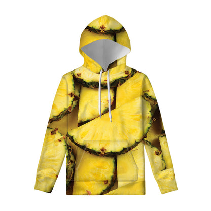 Pineapple Slices Print Pullover Hoodie