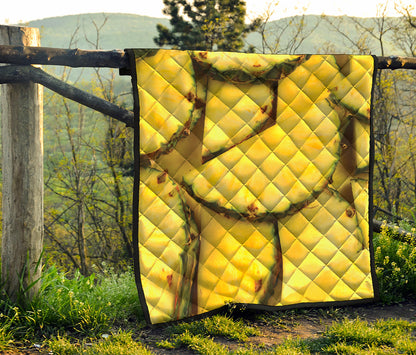 Pineapple Slices Print Quilt