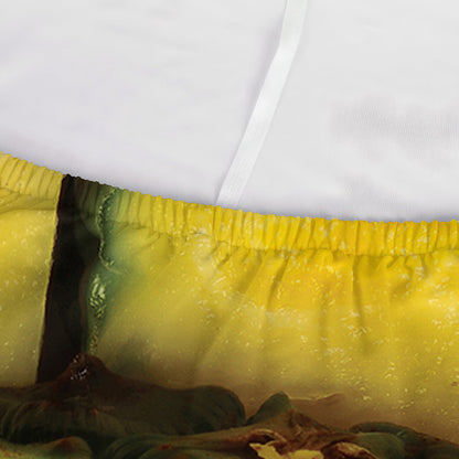 Pineapple Slices Print Sofa Cover