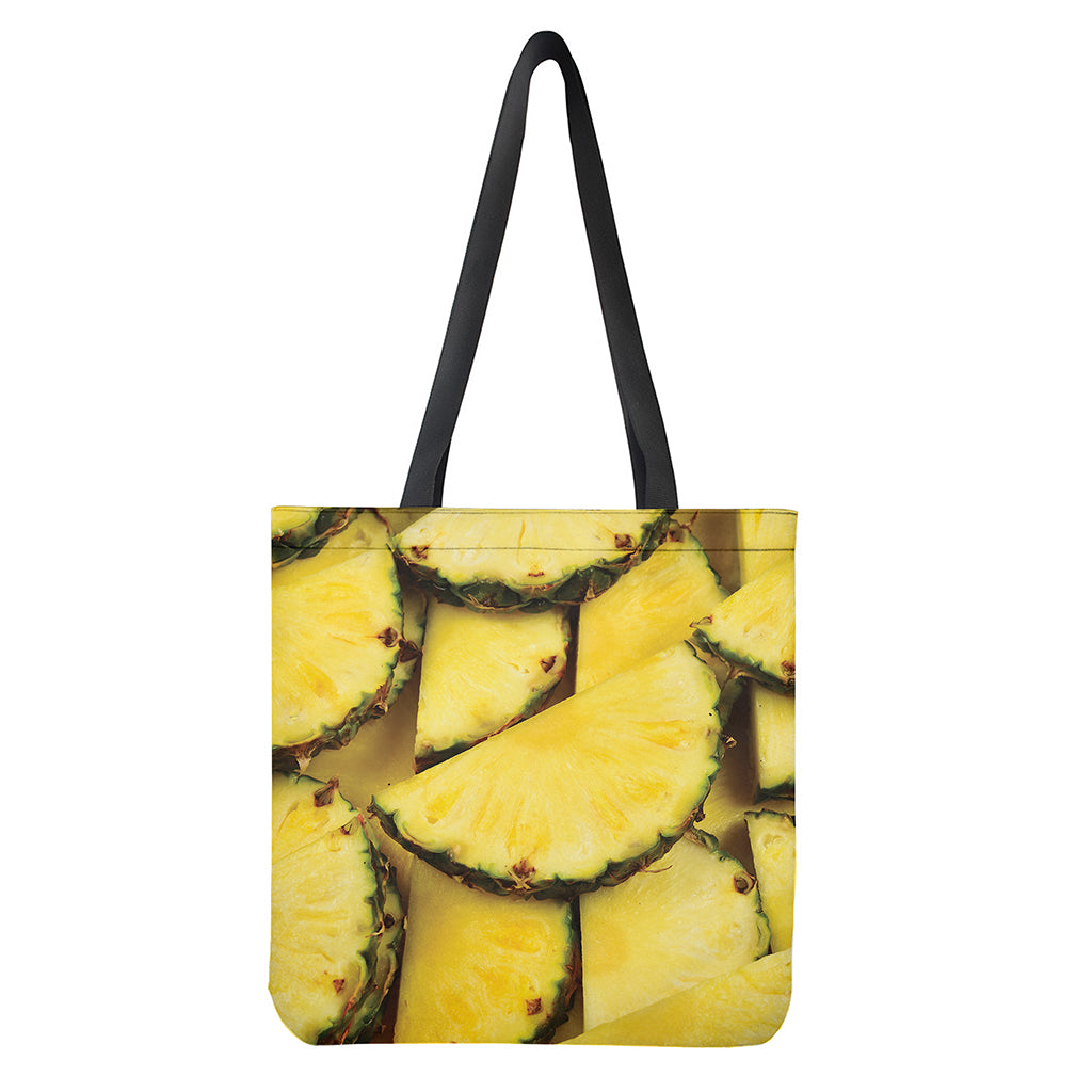 Pineapple Slices Print Tote Bag