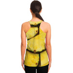 Pineapple Slices Print Women's Racerback Tank Top