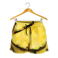 Pineapple Slices Print Women's Shorts