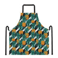 Pineapple Striped Pattern Print Apron