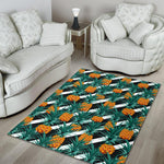 Pineapple Striped Pattern Print Area Rug GearFrost