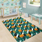Pineapple Striped Pattern Print Area Rug GearFrost