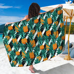 Pineapple Striped Pattern Print Beach Sarong Wrap