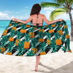 Pineapple Striped Pattern Print Beach Sarong Wrap