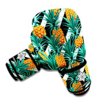 Pineapple Striped Pattern Print Boxing Gloves