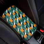 Pineapple Striped Pattern Print Car Center Console Cover