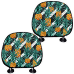 Pineapple Striped Pattern Print Car Headrest Covers
