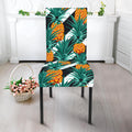 Pineapple Striped Pattern Print Dining Chair Slipcover