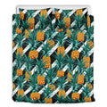 Pineapple Striped Pattern Print Duvet Cover Bedding Set