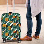 Pineapple Striped Pattern Print Luggage Cover GearFrost