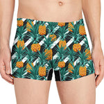 Pineapple Striped Pattern Print Men's Boxer Briefs