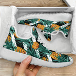 Pineapple Striped Pattern Print Mesh Knit Shoes GearFrost