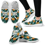 Pineapple Striped Pattern Print Mesh Knit Shoes GearFrost