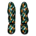 Pineapple Striped Pattern Print Muay Thai Shin Guards