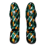 Pineapple Striped Pattern Print Muay Thai Shin Guard