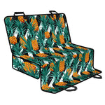 Pineapple Striped Pattern Print Pet Car Back Seat Cover