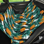 Pineapple Striped Pattern Print Pet Car Back Seat Cover