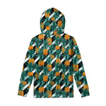 Pineapple Striped Pattern Print Pullover Hoodie