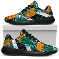 Pineapple Striped Pattern Print Walking Shoes