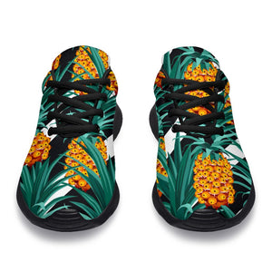 Pineapple Striped Pattern Print Sport Shoes GearFrost