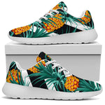 Pineapple Striped Pattern Print Sport Shoes GearFrost