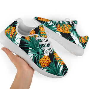 Pineapple Striped Pattern Print Sport Shoes GearFrost