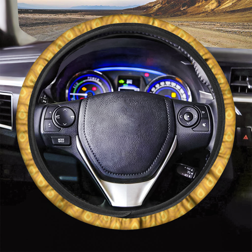 Pineapple Texture Pattern Print Car Steering Wheel Cover