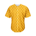 Pineapple Print Men's Baseball Jersey