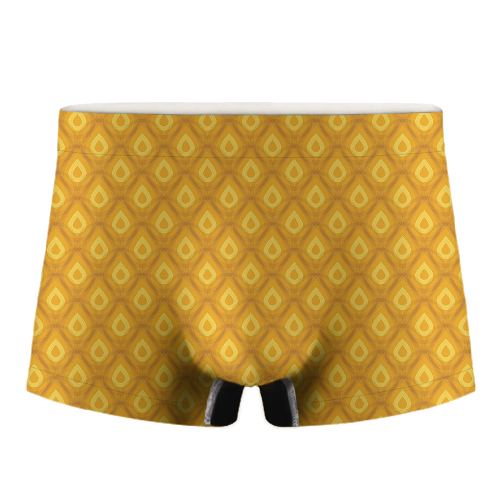 Pineapple Texture Pattern Print Men's Boxer Briefs