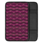 Pink African Ethnic Pattern Print Car Center Console Cover