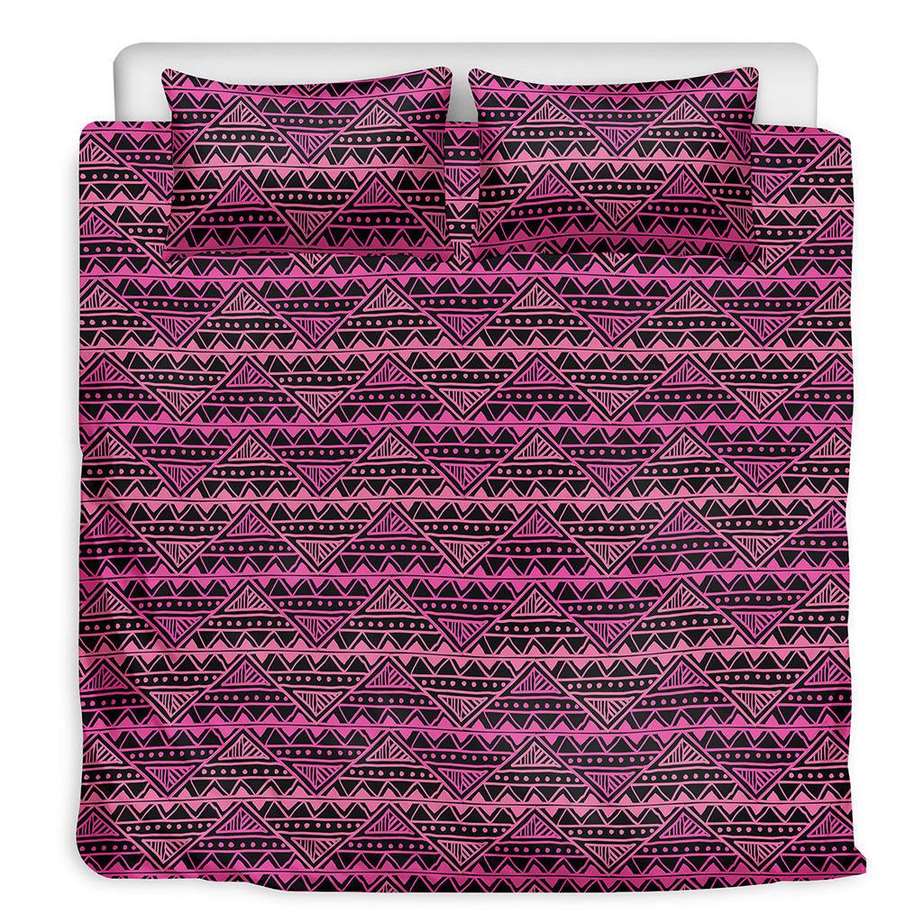 Pink African Ethnic Pattern Print Duvet Cover Bedding Set