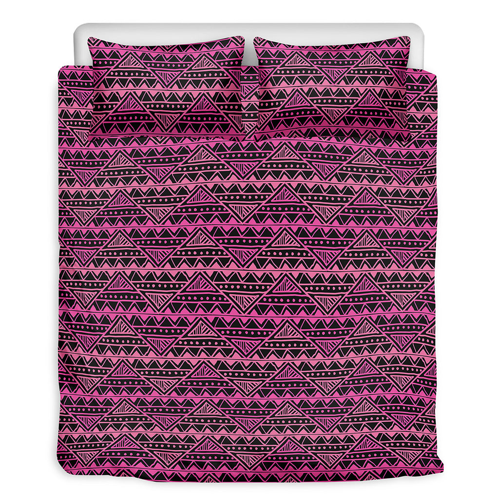 Pink African Ethnic Pattern Print Duvet Cover Bedding Set