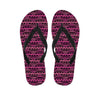 Pink African Ethnic Pattern Print Flip Flops