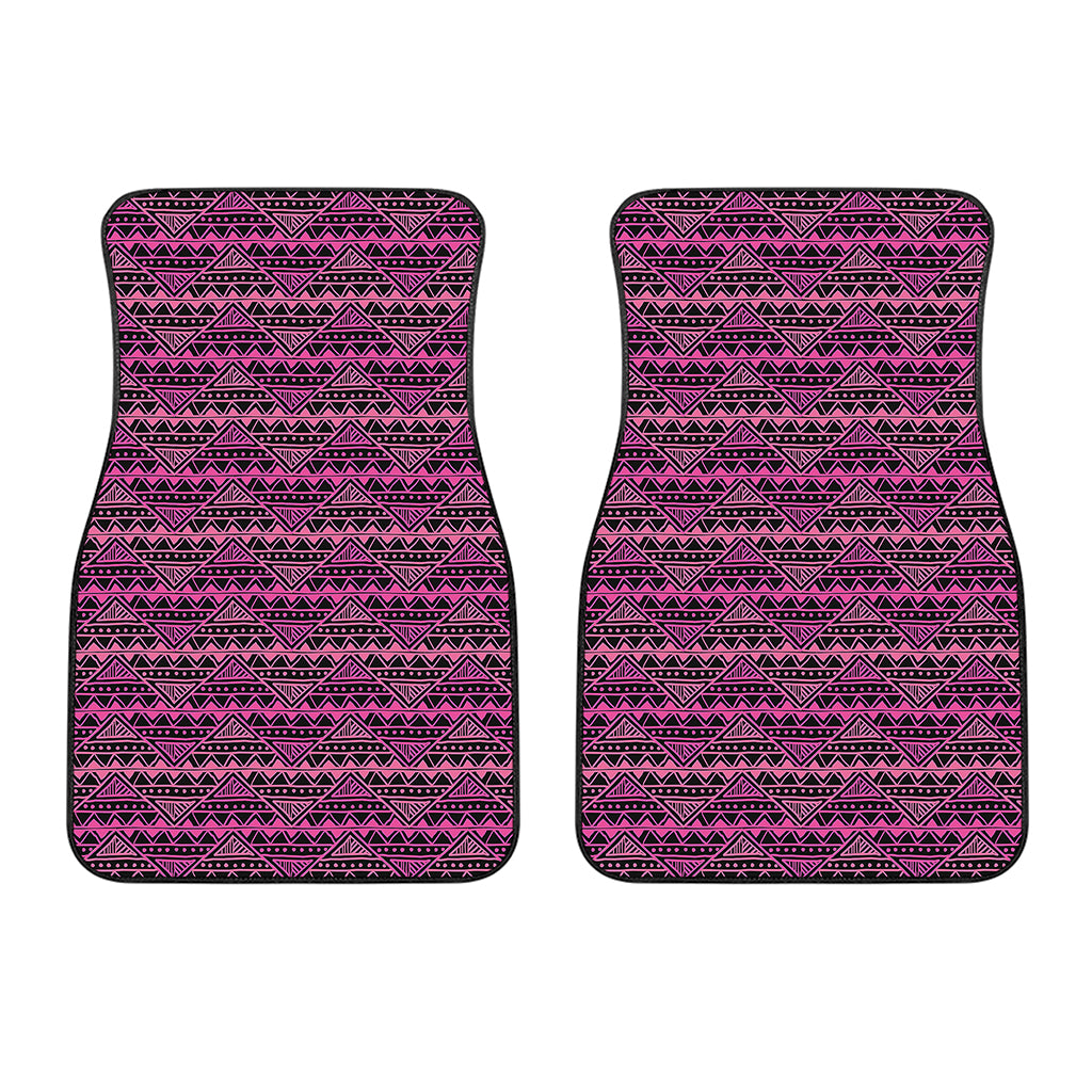 Pink African Ethnic Pattern Print Front Car Floor Mats