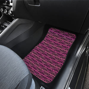 Pink African Ethnic Pattern Print Front Car Floor Mats