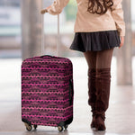 Pink African Ethnic Pattern Print Luggage Cover