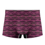 Pink African Ethnic Pattern Print Men's Boxer Briefs