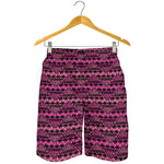 Pink African Ethnic Pattern Print Men's Shorts