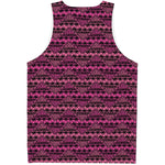 Pink African Ethnic Pattern Print Men's Tank Top