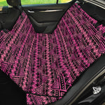 Pink African Ethnic Pattern Print Pet Car Back Seat Cover