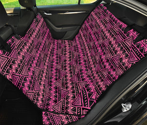 Pink African Ethnic Pattern Print Pet Car Back Seat Cover