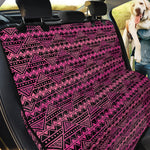 Pink African Ethnic Pattern Print Pet Car Back Seat Cover