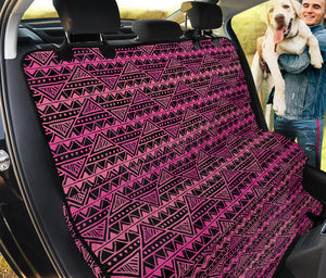 Pink African Ethnic Pattern Print Pet Car Back Seat Cover