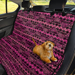 Pink African Ethnic Pattern Print Pet Car Back Seat Cover