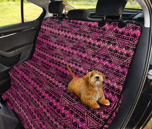 Pink African Ethnic Pattern Print Pet Car Back Seat Cover